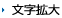 文字拡大