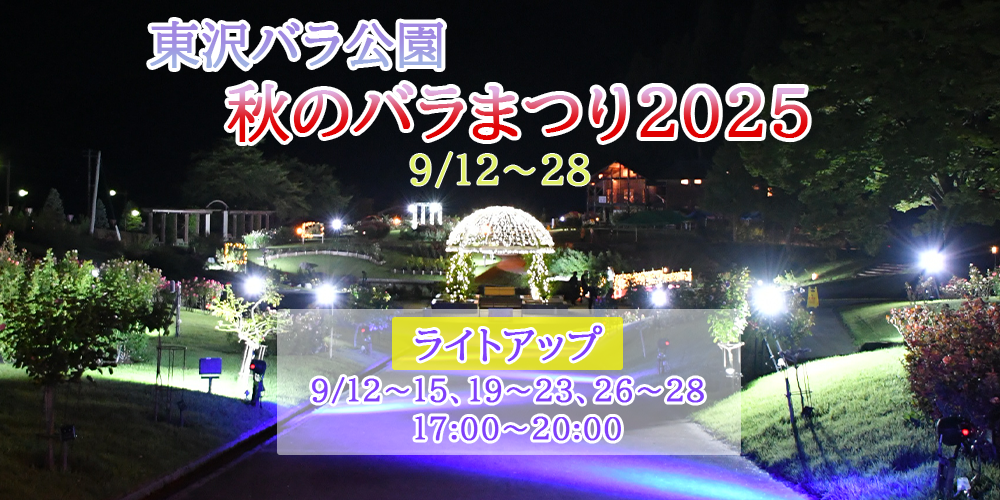 東沢バラ公園秋のバラまつり2025の画像