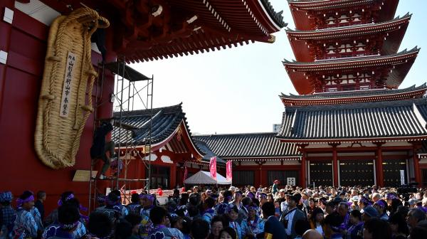 第8回浅草寺大わらじ奉納 村山市