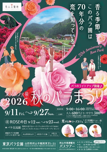 画像 秋のバラまつりチラシの表の画像