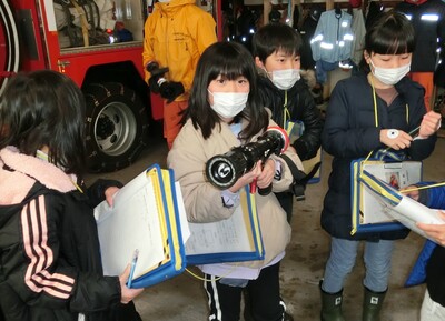 実際に使う道具を触らせてもらいました