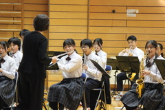 写真　吹奏楽部演奏