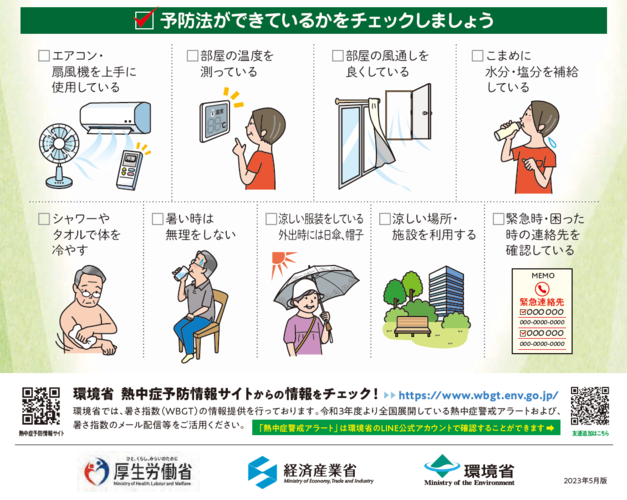 予防法チェックリスト