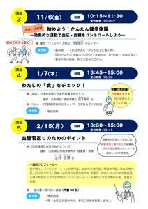 血管若返り大作戦チラシのイメージ画像