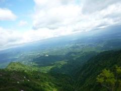 山頂からの村山盆地