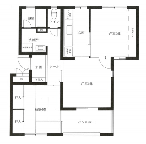 新馬場団地（3号）間取