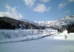 山の内大鳥居から見る冬の葉山